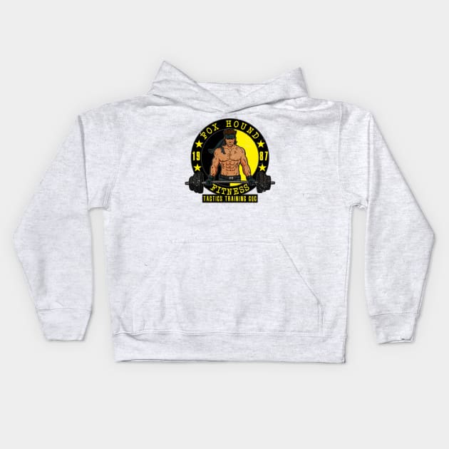 Fox Hound Fitness Kids Hoodie by CCDesign